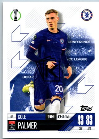 fotbalová kartička 2024-25 Topps Match Attax UEFA Club Competitions  95 Cole Palmer (Chelsea)