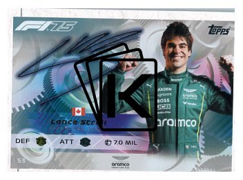 2025 Topps Turbo Attax F1 Aston Martin Signature Style 53 Lance Stroll