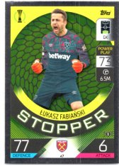 Fotbalová kartička 2022-23 Topps Match Attax UCL Stopper 47 Lukasz Fabianski - West Ham United