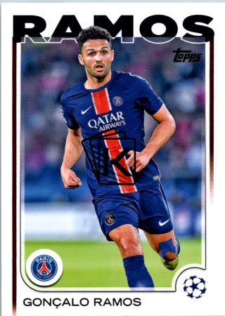 fotbalová kartička 2024-25 Topps UEFA Club Competitions Flagship 31 Gonçalo Ramos PSG