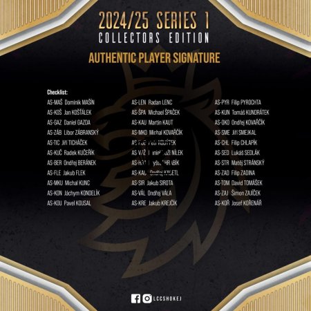 2024 25 Legendary Cards Český Hokej - Series 1 Collectors Edition Box