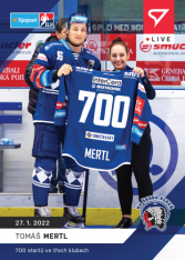 Hokejová kartička SportZoo 2021-22 Live L-091 Tomáš Mertl HC Škoda Plzeň /77