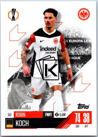 fotbalová kartička 2024-25 Topps Match Attax UEFA Club Competitions 247 Robin Koch (Eintracht Frankfurt)