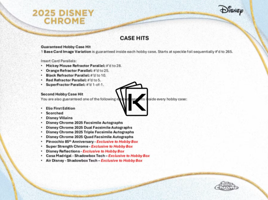 2025 Topps Chrome Disney Hobby Box