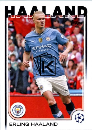 fotbalová kartička 2024-25 Topps UEFA Club Competitions Flagship 9 Erling Haaland Manchester City