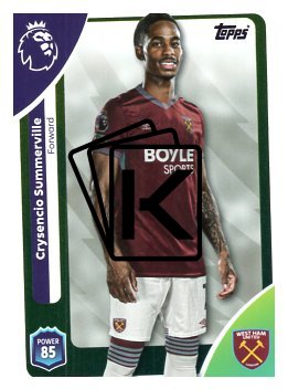 fotbalová kartička 2025-26 Topps  Premier League 283 Crysencio Summerville (West Ham United)