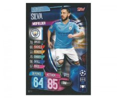 Fotbalová kartička 2019-2020  Topps Champions League Match Attax - Manchester City - Bernardo Silva 8