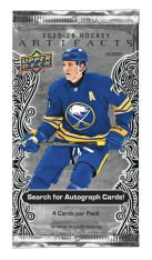 2025-26 Upper Deck Artifacts Hockey Hobby Balíček