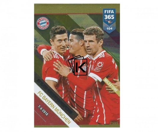 Fotbalová kartička Panini FIFA 365 – 2019 Fans 104 FC Bayern Munchen