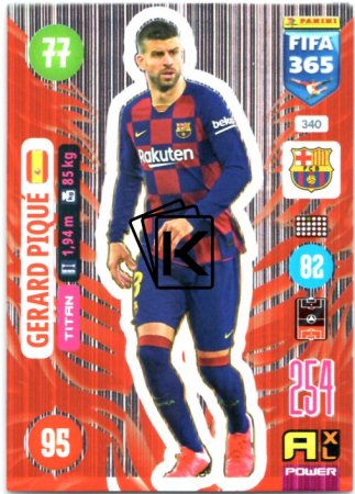 fotbalová karta Panini Adrenalyn XL FIFA 365 2021 Titan 340 Gerard Piqué FC Barcelona