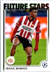 fotbalová kartička 2024-25 Topps UEFA Club Competitions Flagship 194 Isaac Babadi – Future Stars PSV