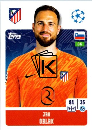 2024-25 Topps Champions League 90 Jan Oblak (Atlético de Madrid)