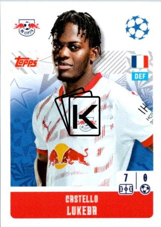 2024-25 Topps Champions League 310 Castello Lukeba (RB Leipzig)
