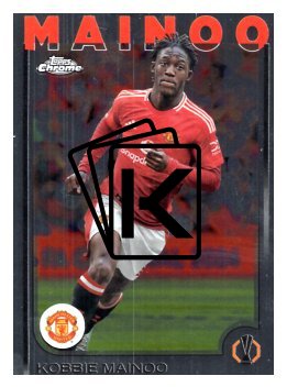 fotbalová kartička 2024-25 Topps Chrome UCC 29 Kobbie Mainoo, Manchester United