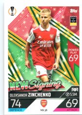 Fotbalová kartička 2022-23 Topps Match Attax UCL New Signing NS36 Oleksandr Zinchnko Arsenal