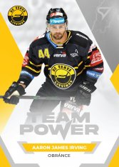 hokejová kartička 2021-22 SportZoo Tipsport Extraliga Team Power TP-34 Aaron James Irving HC Verva Litvínov