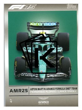 2025 Topps Turbo Attax F1 Aston Martin  47	Team Car