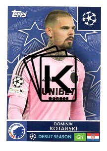 2025-26 Topps Champions League  F.C. Copenhagen 494 Dominik Kotarski