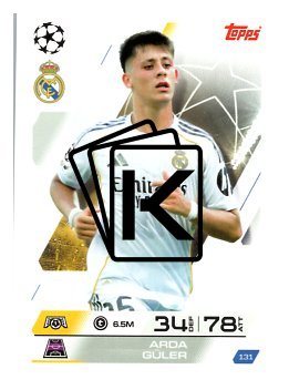 fotbalová kartička 2025-26 Topps Match Attax UCC 131 Arda Güler (Real Madrid CF)