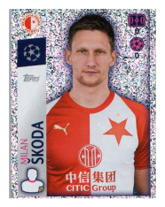 2019-20 Topps Champions League samolepka 592 Milan Škoda SK Slavia Praha