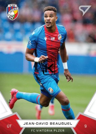 fotbalová kartička 2021-22 SportZoo Fortuna Liga 98 Jean-David Beauguel FC Viktoria Plzeň