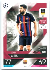 Fotbalová kartička 2022-23 Topps Match Attax UCL 139 Jordi Alba - FC Barcelona