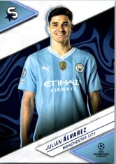 Fotbalová kartička 2023-24 Topps Superstars UEFA Club Competitions 91 Julián Álvarez (Manchester City)