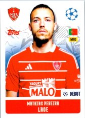 2024-25 Topps Champions League 376 Mathias Pereira Lage (Stade Brestois 29)