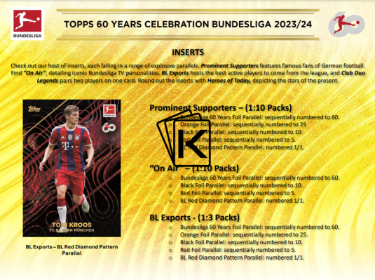 2023-24 Topps 60th Aniversary Bundesliga Celebration Edition Hobby Box