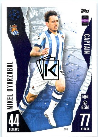 Fotbalová kartička 2023-24 Topps Match Attax UEFA Club Competitions 304 Mikel Oyarzabal Real Sociedad de Fútbol