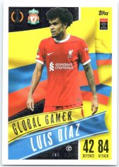 2023-24 Topps Match Attax EXTRA UEFA Club Competition Global Gamer 201 Luis Díaz (Liverpool)