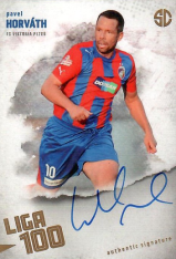 podepsaná karta 2025 Supr Cards Liga 100 HO-PAP Pavel Horváth FC Viktoria Plzeň gold /12
