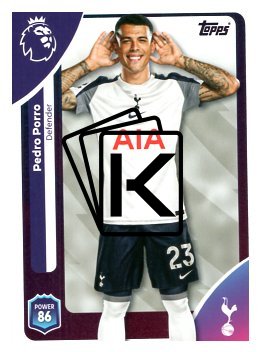 fotbalová kartička 2025-26 Topps  Premier League 255 Pedro Porro (Tottenham Hotspur)