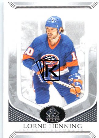 Hokejová karta 2020-21 Upper Deck SP Legends Signature Edition 234 Lorne Henning - New York Islanders
