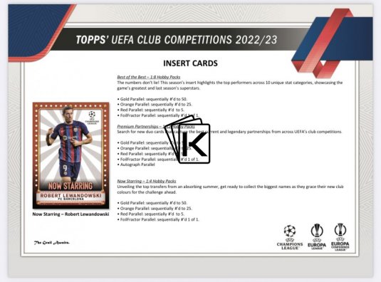 2022-23 Topps UEFA Club Competitions Blaster Box