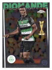 fotbalová kartička 2024-25 Topps Chrome 122 Ousmane Diomande, Sporting Clube de Portugal