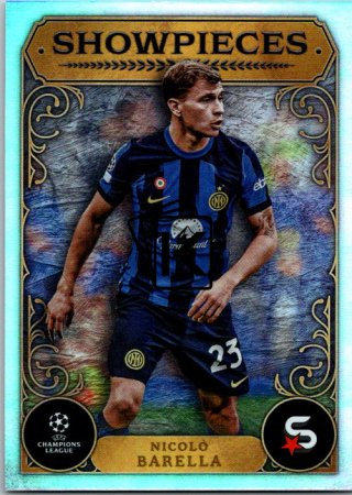 Fotbalová kartička 2023-24 Topps Superstars UEFA Club Competitions Showpieces 13 Nicolò Barella (FC Internazionale Milano)