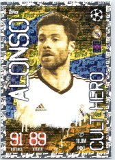 Fotbalová kartička 2023-24 Topps Match Attax UEFA Club Competitions  Cult hero 437 Xabi Alonso Real Madrid CF