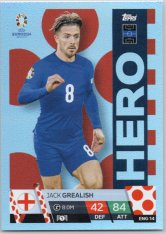 fotbalová karta Topps Match Attax EURO 2024 ENG14 Jack Grealish (England)  -  Hero