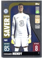 fotbalová kartička 2021-22 Topps Match Attax UEFA Champions Super Saver 65 Eduardo Mendy Chelsea FC
