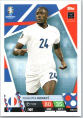 fotbalová karta Topps Match Attax EURO 2024 FRA4 Ibrahima Konaté (France)