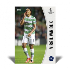 Fotbalová kartička Topps Lost Rookie Virgil Van DIjk Celtic FC
