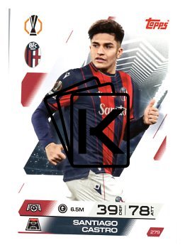 fotbalová kartička 2025-26 Topps Match Attax UCC 279 Santiago Castro (Bologna FC 1909)