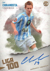 podepsaná karta 2025 Supr Cards Liga 100 CH-JA Jan Chramosta FK Mladá Boleslav gold /12