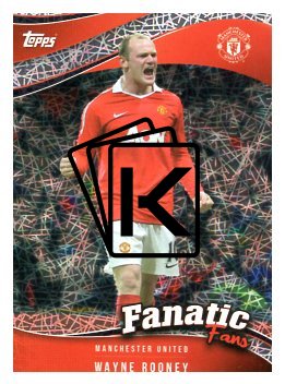 fotbalová kartička 2024-25 Topps Manchester United Fan Set Fanatics fans FF-4 Wayne Rooney Electro