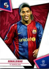 Fotbalová kartička 2023-24 Topps Superstars UEFA Club Competitions 196 Ronaldinho (FC Barcelona)