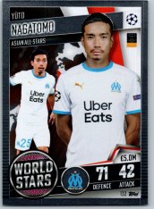fotbalová kartička 2020-21 Topps Match Attax 101 Champions League World Star 132 Yüto Nagatomo Olympique de Marseille