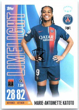 2023-24 Topps Match Attax EXTRA UEFA Club Competition UWCL Limelight 176 Paulina Dudek Paris Saint-Germain