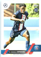 Fotbalová kartička 2022-23 Topps UEFA Club Competitions 61 El Chadaille Bitshiabu - Paris Saint-Germain RC
