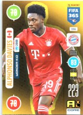 fotbalová karta Panini Adrenalyn XL FIFA 365 2021 Wonder Kid 256 Alphonso Davies FC Bayern Munchen